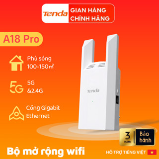 Bộ Mở Rộng Sóng WiFi Tenda A18 Pro Chuẩn AC 1200Mbps - Hàng Chính Hãng