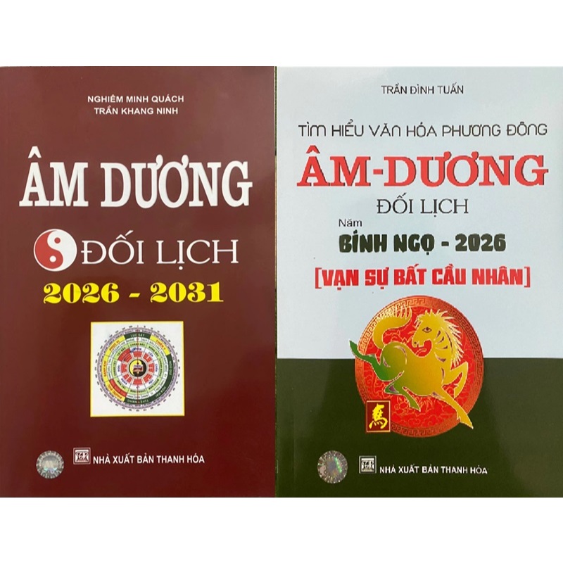 Sách - Combo 2 Cuốn : Âm Dương Đối Lịch (2026 -2031 ) + Tìm Hiểu Văn Hóa Phương Đông Âm Dương Đối Lị