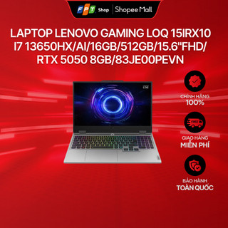 Laptop Lenovo Gaming LOQ 15IRX10 i7 13650HX/AI/16GB/512GB/15.6"FHD/RTX 5050 8GB/83JE00PEVN