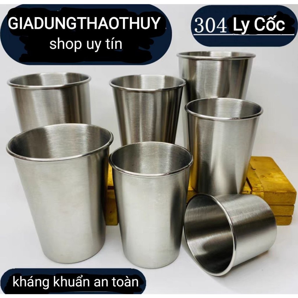 LY – CỐC INOX 304 CAO CẤP 250ML / 500ML - GIADUNGTHAOTHUY