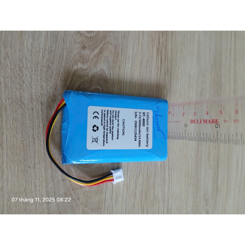 Pin cho máy đo OTDR JW3302S, Lithium ion battery 3.7V/4000mAh/14.8Kw, NOVOKER-400