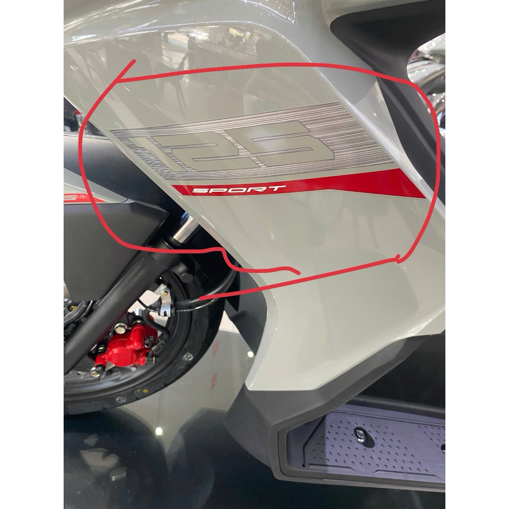 tem dán yếm ab 125 2026 tem nổi tem  ab 125 2026 BIỂU TƯỢNG AB125 giá 1 bên