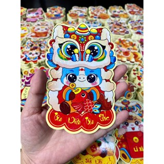  lì xì tết 2026 sét 100 bao lì xì chipi phản quang Tết 2026 Bính Ngọ giấy đẹp phản quang lấp lánh   có tách lẻ 50 bao  