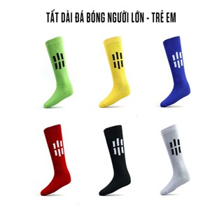  Vớ Đá Banh Dài Gối Co Giãn – Tất Đá Bóng Nam Nữ Trẻ Em Cao Cấp Nhiều Màu 