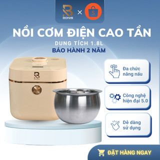 Nồi Cơm Điện Cao Tần Bonis BRC-01 Lòng Nồi Inox 304, Dung Tích 1.8L, Nồi Cơm Tách Đường Cao Cấp, BONIS Việt Nam