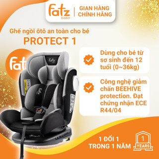  Ghế ngồi oto an toàn cho bé xoay 360 độ có ISOFIX và TOP TETHER Fatzbaby PROTECT 1 