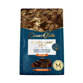 (Đọc mô tả) Sô Cô La Chíp Đen Cacao Talk 300gr Size M