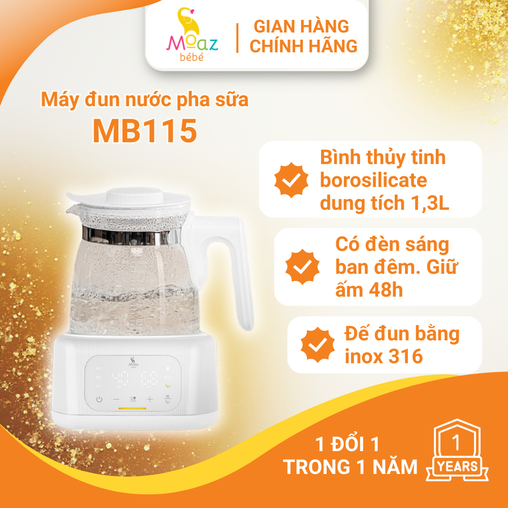 Bình đun nước pha sữa Moaz BéBé MB115