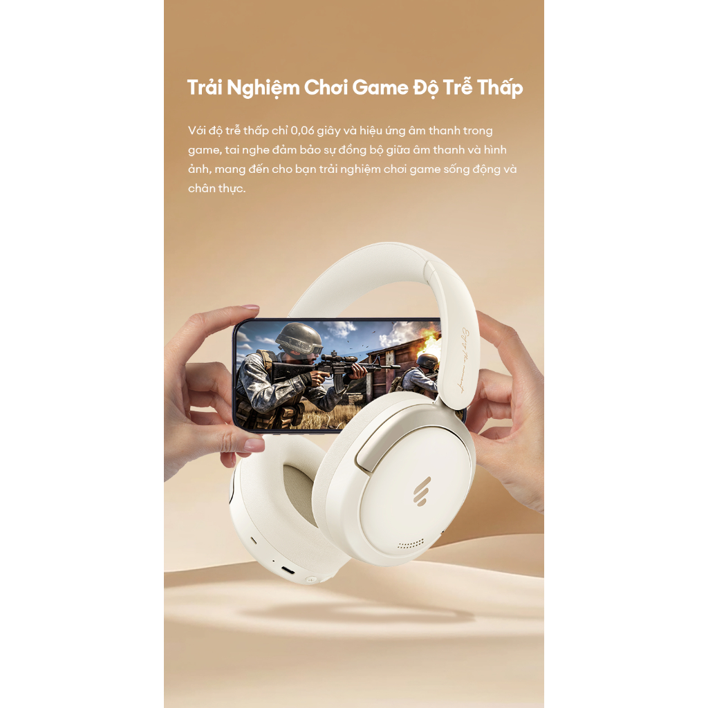 Tai Nghe Bluetooth Chụp Tai EDIFIER ATOM MAX | Bluetooth 5.4 | Khử Tiếng Ồn Môi Trường | Độ Trễ Thấp | Bảo Hành 15 Tháng | BigBuy360 - bigbuy360.vn