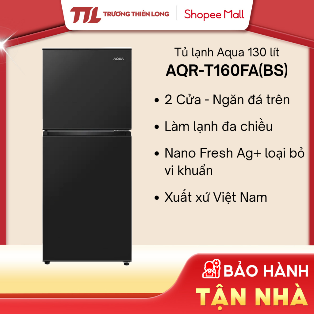 AQR-T160FA(BS) - Tủ Lạnh Aqua 130L AQR-T160FA (BS) [TOÀN QUỐC]