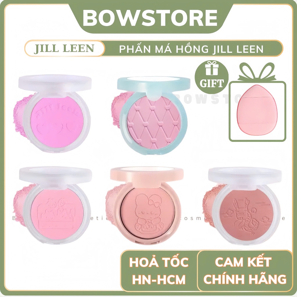 JiillLeenPhấn Má Hồng Jill Leen Màu Đào Tự Nhiên Mờ Lấp Lánh Không Thấm Nước  Bền Màu BOWSTORE | BigBuy360 - bigbuy360.vn