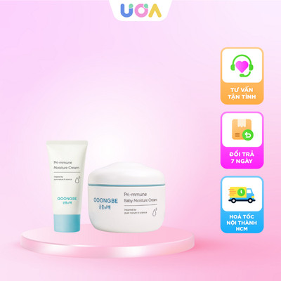 Kem dưỡng ẩm mềm da chống khô nẻ cho bé sơ sinh GOONGBE Pri Mmune Moisture Cream