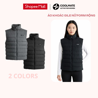  Áo Khoác Phao Gile Form Rộng Unisex Nữ Nam Mềm Mại Ấm Áp Trượt Nước Chống Gió - Coolmate Active For Women 