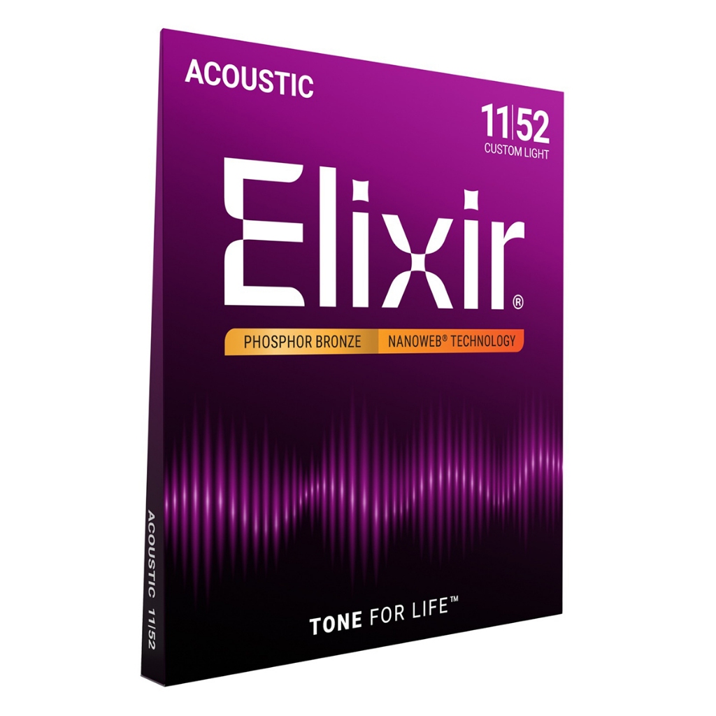 Dây Đàn Guitar Acoustic Elixir 16027 Nanoweb Phosphor Bronze