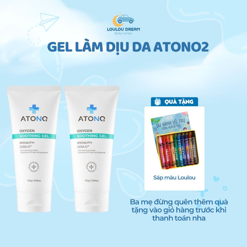 Gel làm dịu da Atono2 Hàn Quốc an toàn lành tính cho bé Soothing Gel
