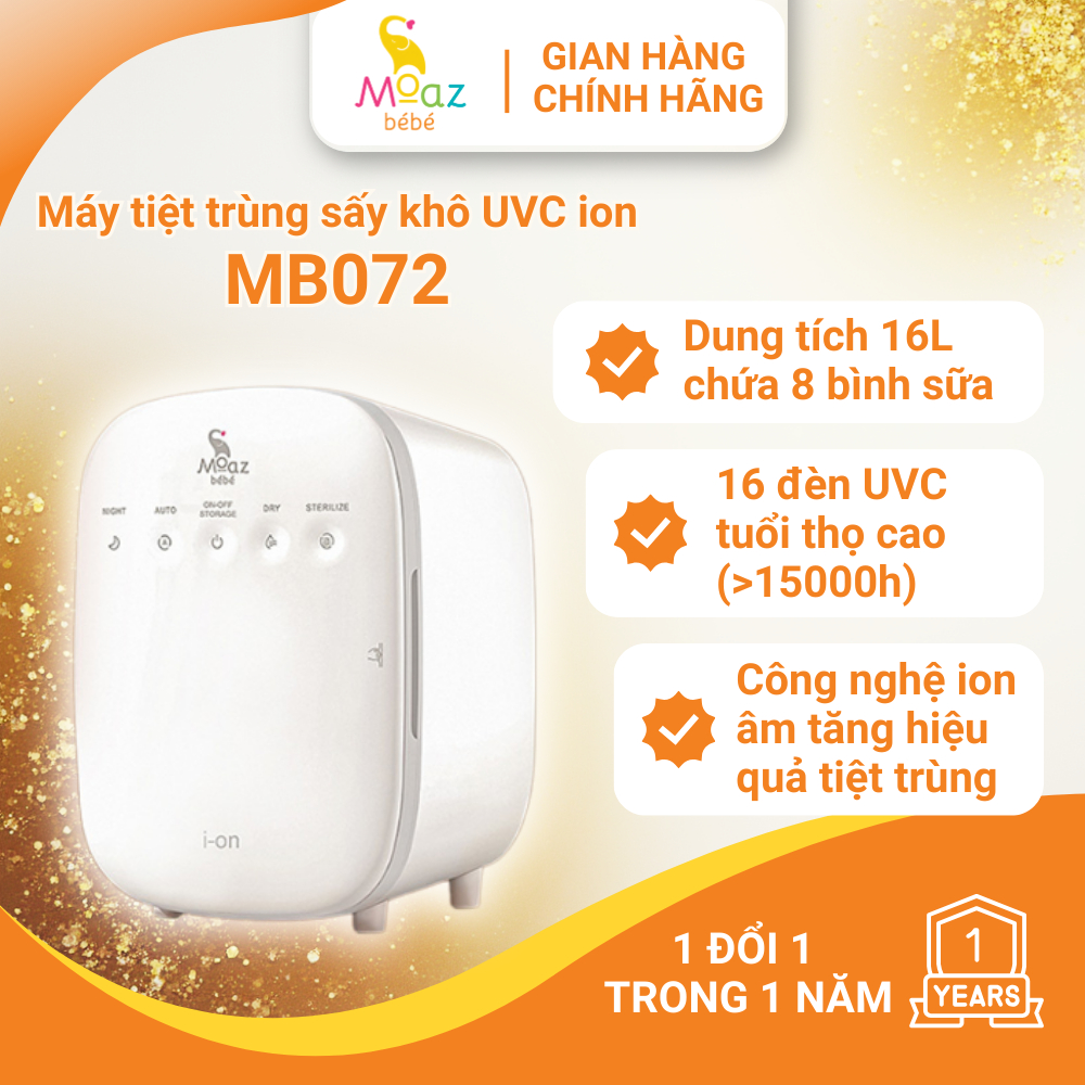 Máy tiệt trùng sấy khô UVC ION Moaz BéBé MB072