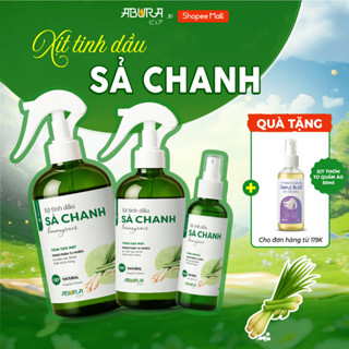 Chai Xịt Tinh Dầu Sả Chanh Thơm Phòng-Đuổi Muỗi-Khử Mùi-Nguyên Chất ABURA 100ml/300ml/500ml Xông Phòng An Toàn