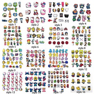 cái / bÃ Sticker Gắn Dép 2D Nhiều Mẫu MEIDJ Dép shoe charms, Phụ Kiện Trang Trí Dép Có Nút Gắn Siêu Xinh
