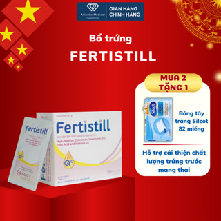   Quà Xinh  Bổ Trứng Fertistill 2000mg Myo-Inositol Hỗ Trợ Mang Thai Tự Nhiên Hộp 20 Gói 