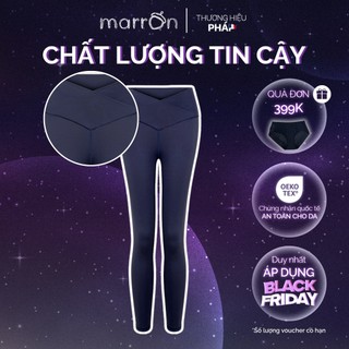 Quần tập Legging nữ dáng sporty form ôm skinny fit, co giãn, chuẩn an toàn OEKO-TEX | MARRON SW-004