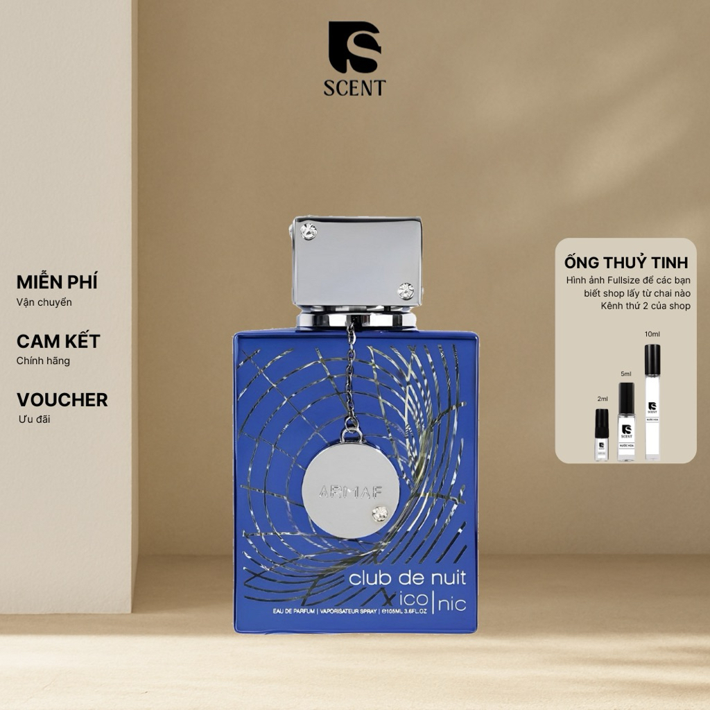 Nước Hoa Nam Club De Nuit Iconic | Mẫu thử | SSCENT