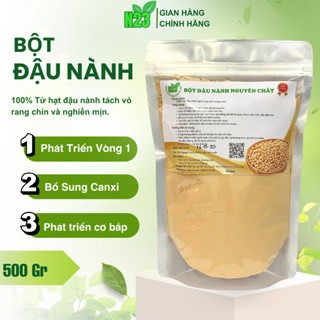  Bột Đậu Nành Nguyên Chất 100% Đã Tách Vỏ Rang Xay Mịn Giúp Tăng V1,Phát Triển Cơ Bắp- Nông sản N23 