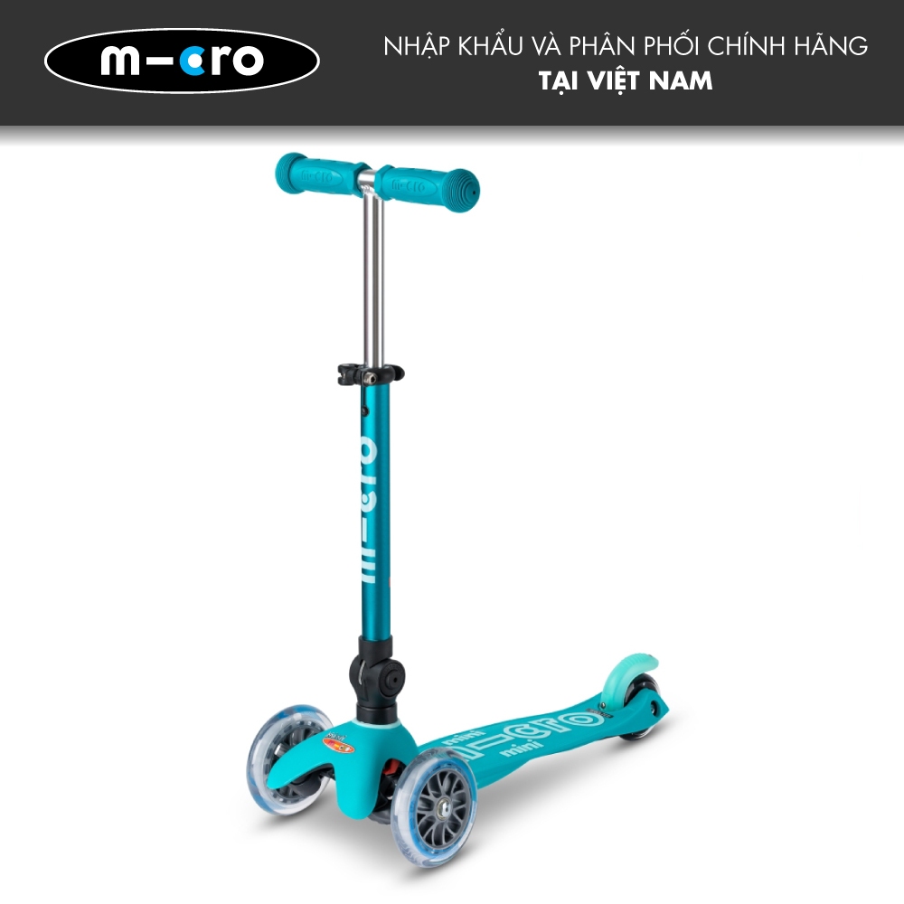 Xe scooter Micro Mini Deluxe Foldable (Không LED) cho trẻ 2-5 tuổi - Bảo hành 2 năm
