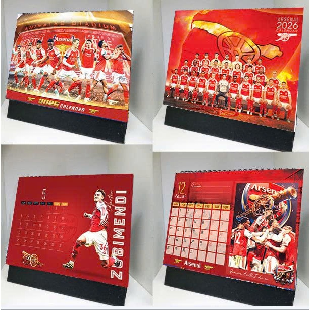 Lịch để bàn Arsenal 2026
