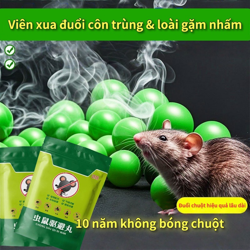 Viên đuổi chuột côn trùng hiệu quả kéo dài nhiều tháng dễ sử dụng đuổi chuột gián kiến và các loại côn trùng gây hại