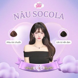   MUA 1 TẶNG 1  Thuốc Nhuộm Tóc Màu NÂU SOCOLA màu nhuộm không cần tẩy tại nhà RUMBALLA tặng kèm oxy trợ nhuộm 