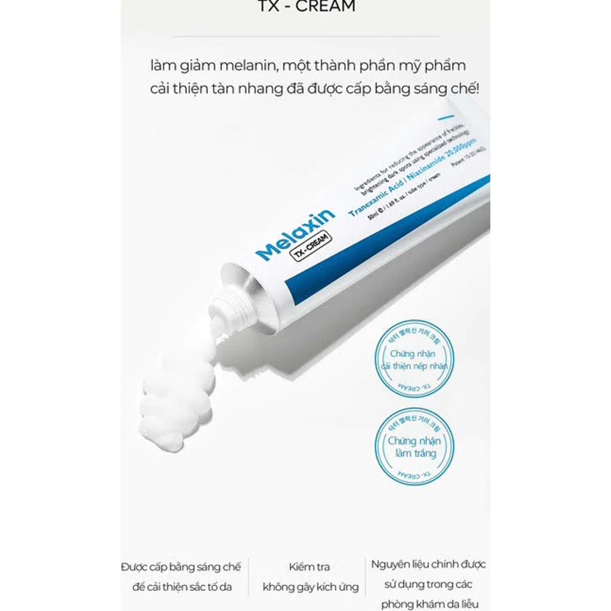 Dr.Melaxin - Combo TX cải thiện thâm nám, dưỡng trắng da Serum 30ml + Kem 50g