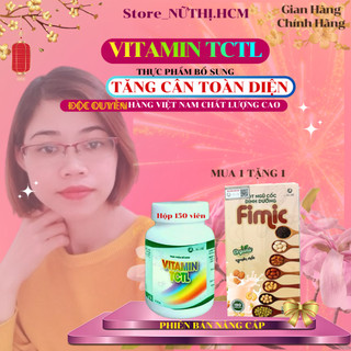 Thực phẩm bổ sung VITAMIN TCTL tăng cân cho người gầy,cải thiện hệ tiêu hóa,kém ăn  hộp 150 viên