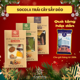  Thanh Socola Nhân Hạt Nhân Trái Cây - Đồ ăn vặt nội địa ngon làm quà tặng - Legendary Thanh 27g 