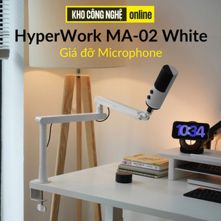 Giá đỡ Microphone HyperWork MA02 White (Hàng Chính Hãng)