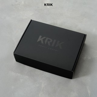  Hộp Quà KRIK Chất Liệu Giấy Carton Màu Đen 2 Kích Thước 