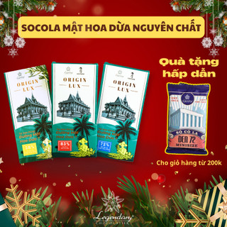  Socola Mật Hoa Dừa Ăn Kiêng ít ngọt - Quà tặng Đồ ăn vặt ăn chay được - Legendary Thanh Bar Socola 