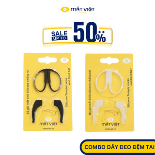  Combo Dây Đeo Và Đệm Tai Chống Trượt Kính Giữ Kính Chắc Chắn Đeo Êm Không Đau Tai Phụ Kiện Kính Mắt Việt 