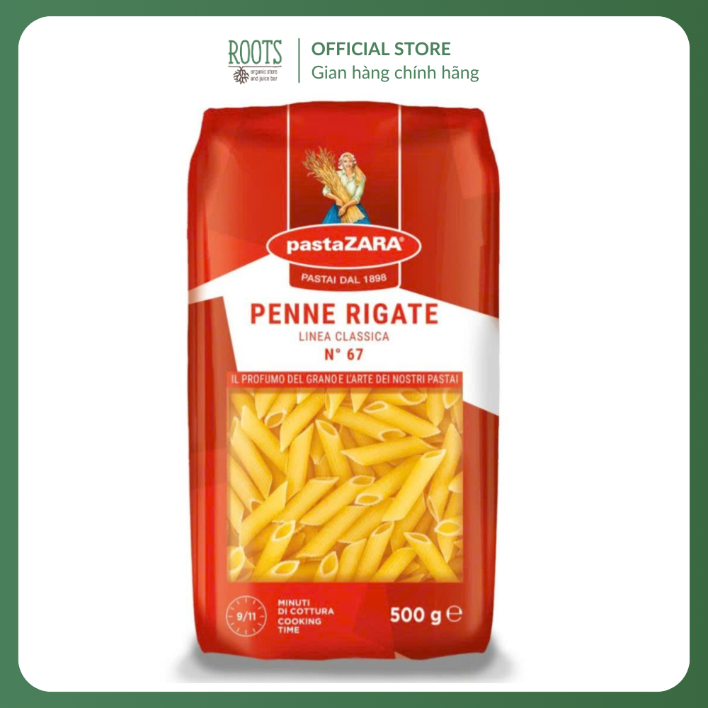 (Ship hỏa tốc) PASTA ZARA - Nui Ống, Penne Rigate, No. 67 (500g)