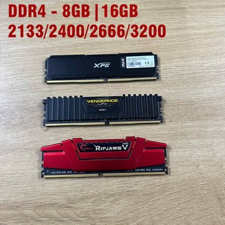  Ram máy tính PC DDR4 16GB | 8GB Có Tản Bus 2133 2400 2666 3200 3600 dùng cho máy tính để bàn  Desktop  