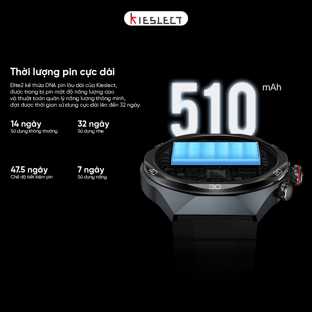 [NEW] Đồng hồ thông minh Kieslect AI Elite2 - Màn hình LTPO AMOLED 1.46 inch - Tích hợp trợ lý ChatGPT | BigBuy360 - bigbuy360.vn