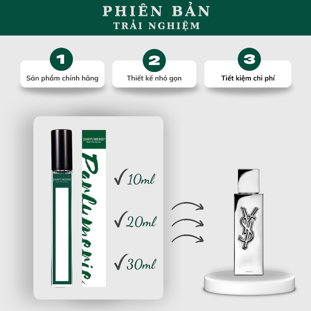 Nước hoa nam MYSLF L’Absolu Parfum phiên bản trải nghiệm chính hãng Parfumerievn