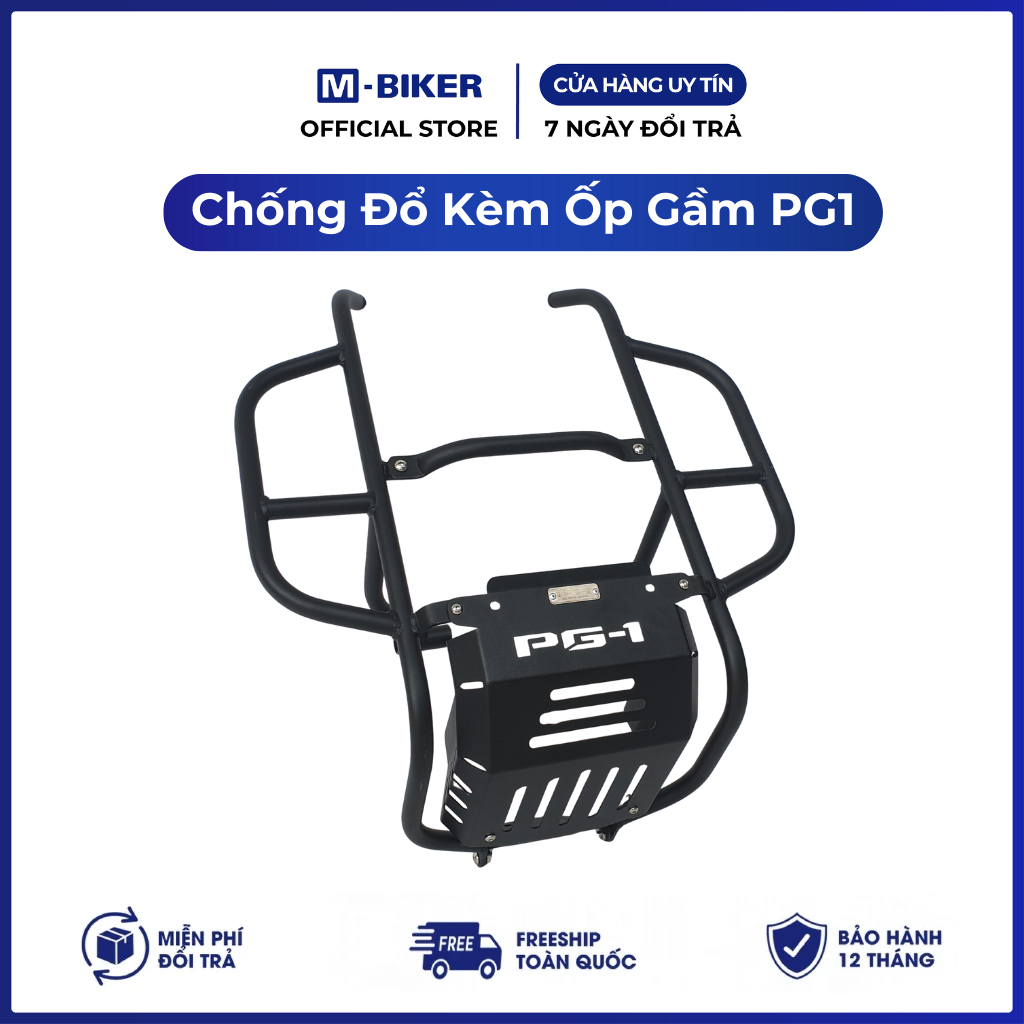 Chống Đổ PG1 Kèm Ốp Gầm PG1 M-Biker, chống đổ kèm ốp gầm pg1 abs. Chống dổ cao cấp, sơn tĩnh điện