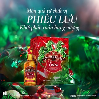 Bộ Sản Phẩm Quà ặng Chivas Regal Extra Sherry Cask Selection Blended Scotch Whisky Nồng độ Alc 40% 700ml Kèm Hộp và Túi