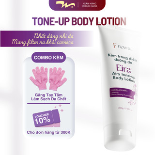 (Kèm Găng Tắm) Kem Nâng Tone Body Flow In Eira 200ml Không Lộ Vân, Thấm Siêu Nhanh, Giữ Tone Lâu