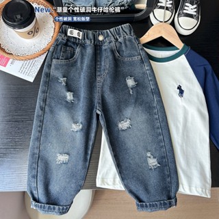  Quần dài Jean bé trai KACADY quần bò dài cho bé trai quần lót lông đại hàn hàng xuất 