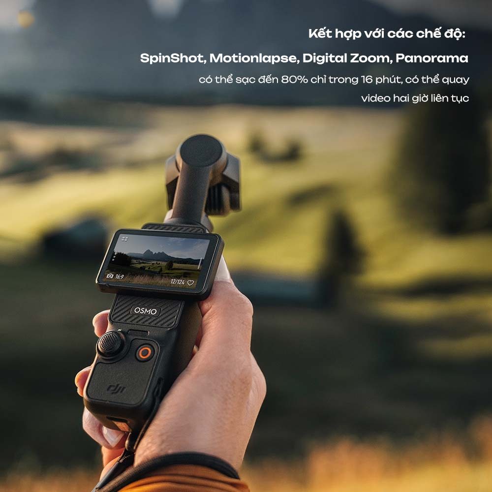 DJI Osmo Pocket 3 Gimbal Tích Hợp Camera Chất Lượng 4K 120fps | BigBuy360 - bigbuy360.vn