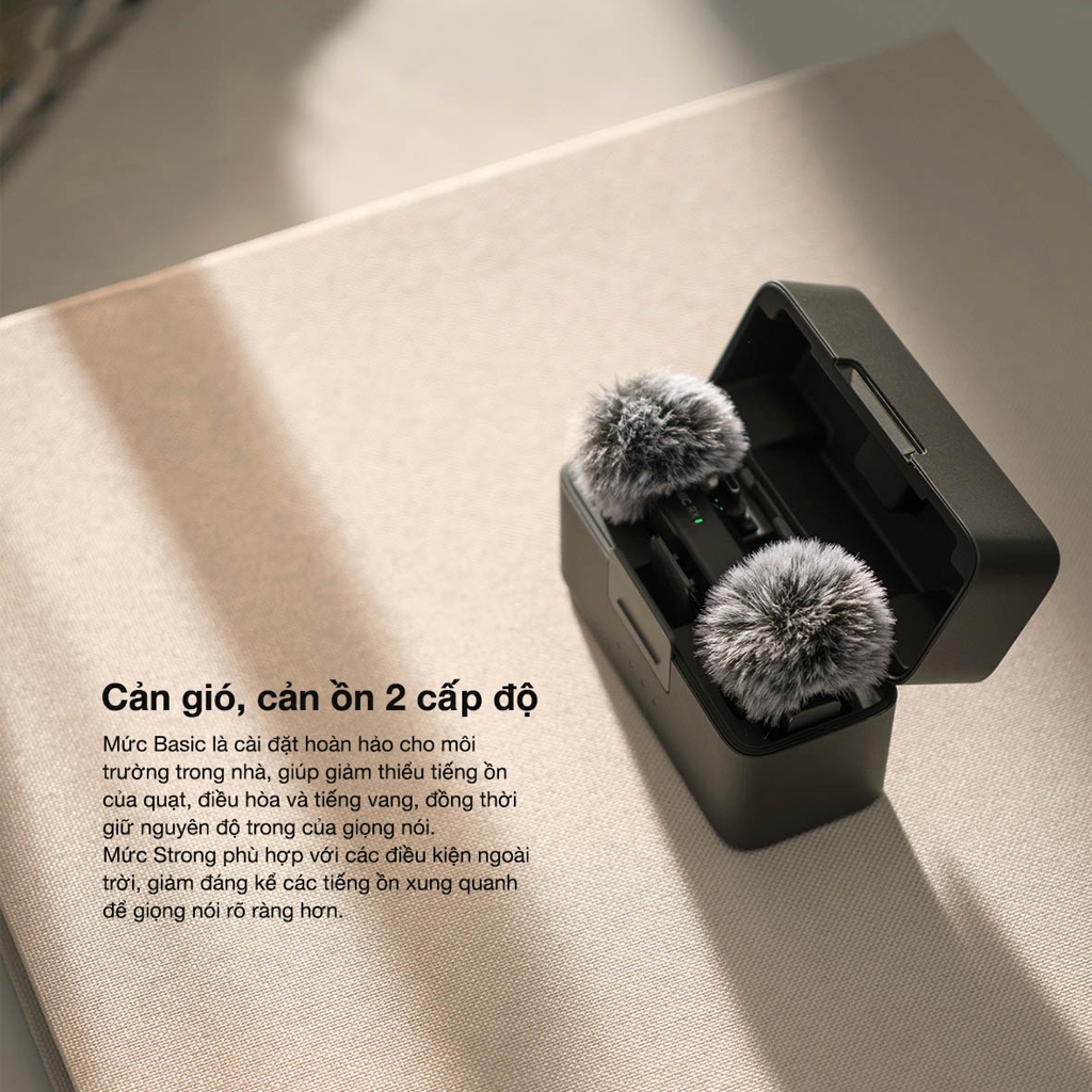 DJI Thiết Bị Quay Vlog Mic Mini Thu Âm Không Dây | Nhỏ Gọn | Khử Ồn 2 Cấp Độ | Camera Hành Động | BigBuy360 - bigbuy360.vn