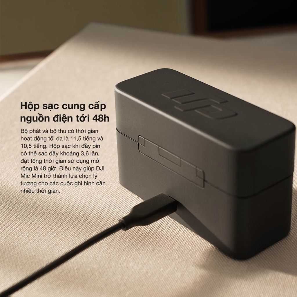 DJI Thiết Bị Quay Vlog Mic Mini Thu Âm Không Dây | Nhỏ Gọn | Khử Ồn 2 Cấp Độ | Camera Hành Động | BigBuy360 - bigbuy360.vn