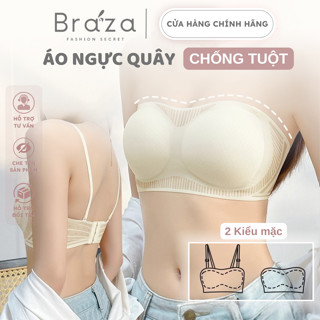  Áo Ngực Quây Chống Tuột Áo Lót Nữ Không Dây Nâng Vòng 1 Không Gọng Không Lộ Viền Braza - 908 