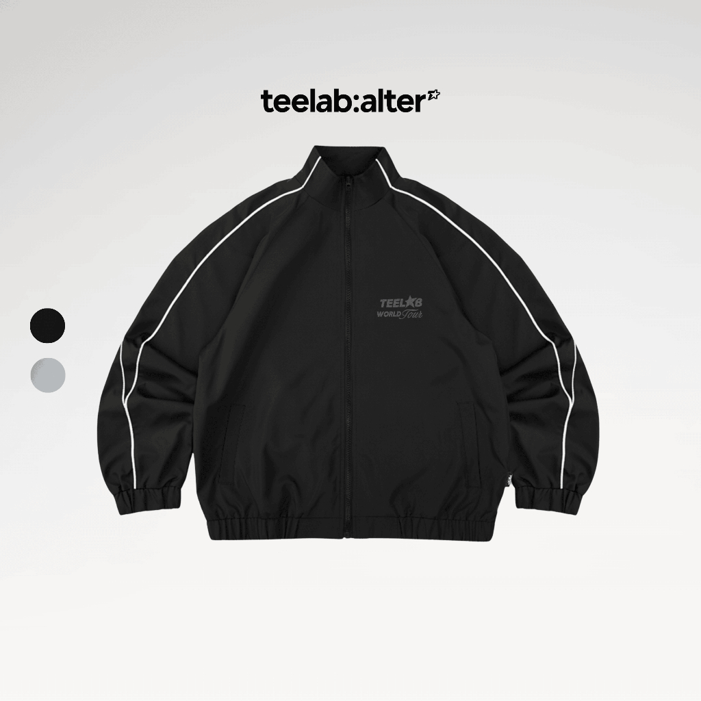 Áo Khoác Gió Nam Nữ 2 Lớp Teelab V-Line Chống Nước Cản Gió Giữ ấm Oversize Local Brand Unisex AK140